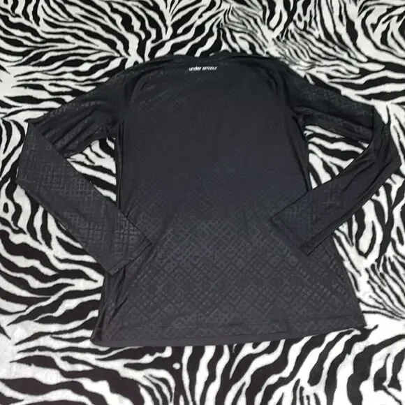 Under armour women’s print long sleeve fitted heat gear workout activewear top - Picture 8 of 11